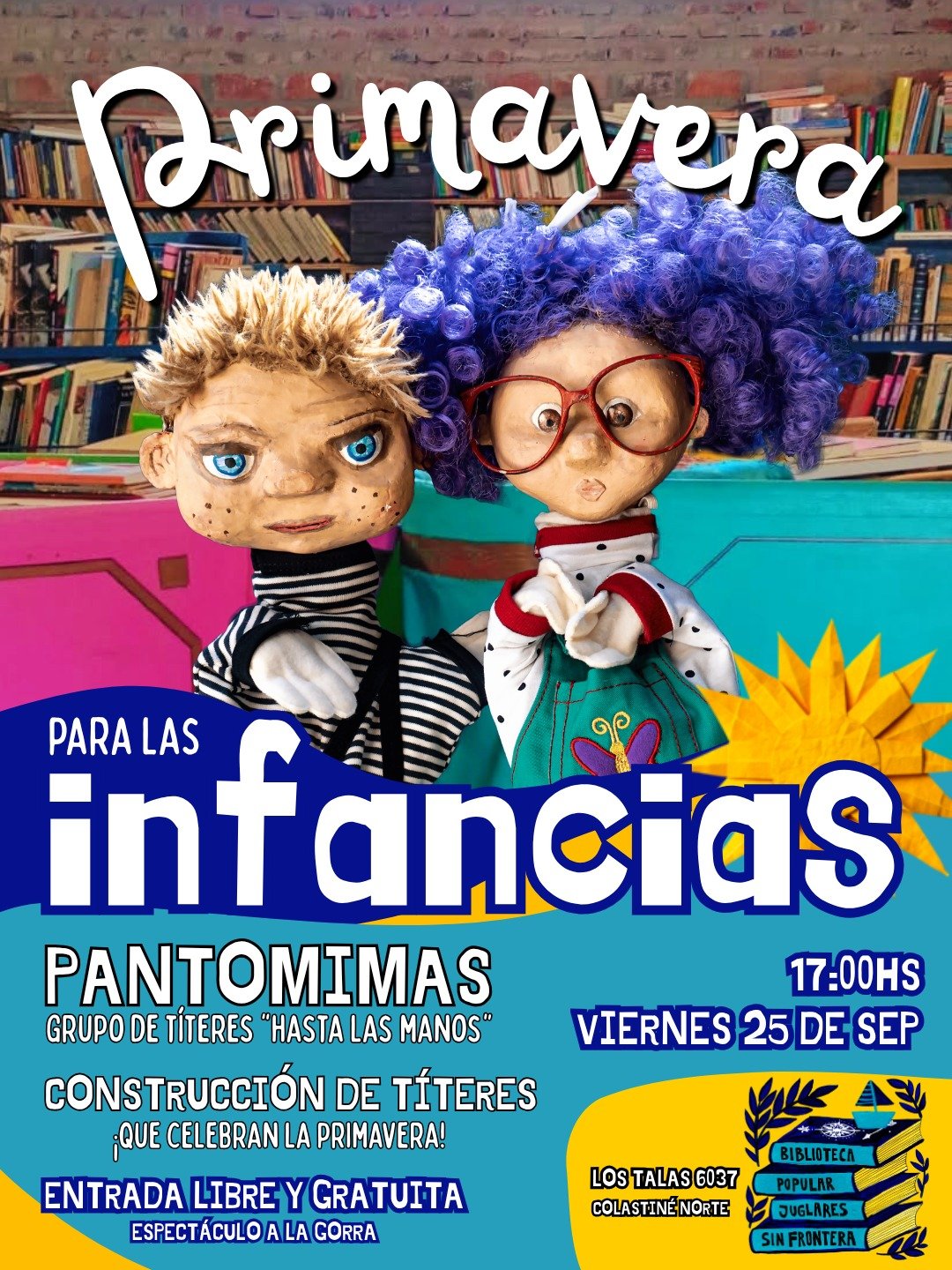 Juglares invita a celebrar la PRIMAVERA CON LAS INFANCIAS!!!