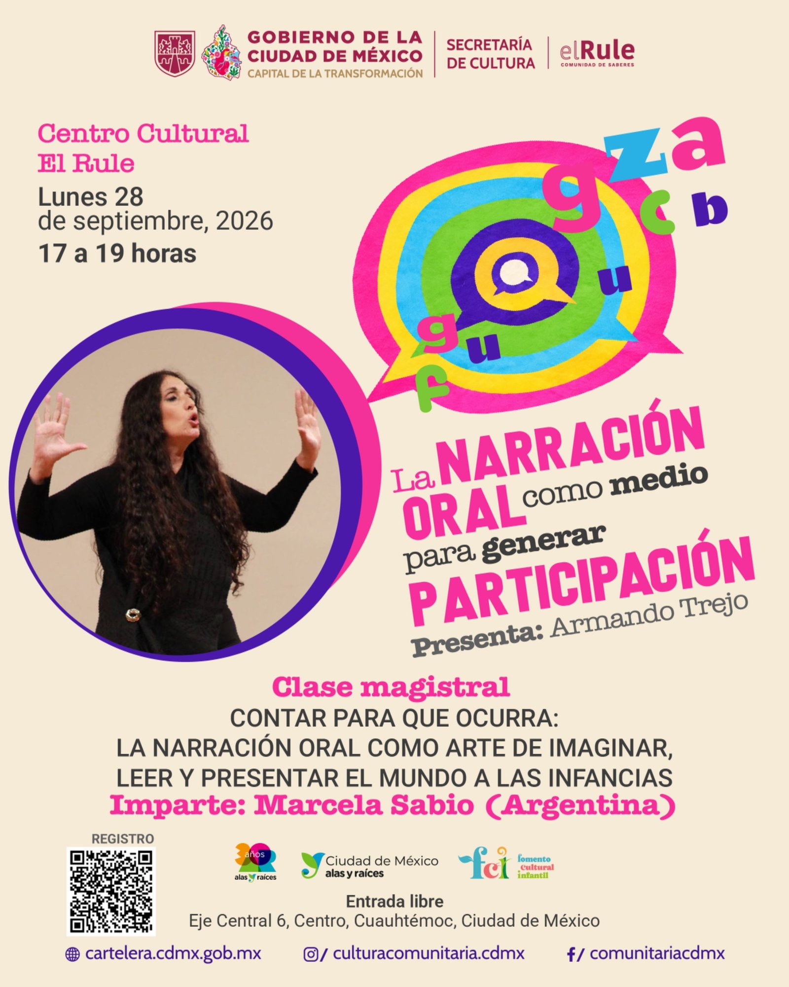 Marcela en «La narración oral como medio para generar participación»/ México